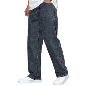 Jeans en denim tendance pour hommes, fabrication OEM ODM, vente en gros, streetwear décontracté, pantalons en denim extensible, fabrication en usine - Product Image 1