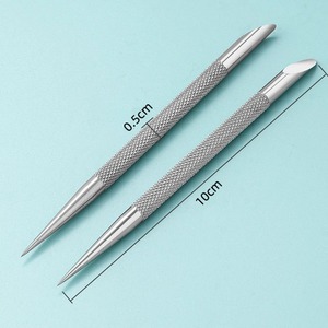 BAFA SURGICAL INSTRUMENTS Outil de manucure en acier inoxydable réutilisable à double extrémité : lime à ongles et repousse-cuticules – Conception durable à double usage - Product Image 1