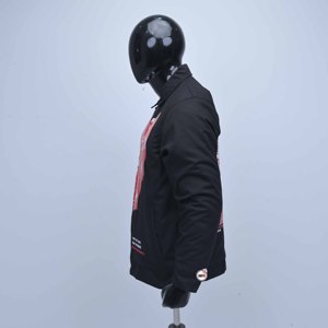 Chaqueta Bomber Estilo Pantera Negra para Hombre, Estilo Urbano, Cierre de un Botón, Diseño de Leopardo Estampado, Cuello Camisero, Resistente al Viento para Invierno - Product Image 3