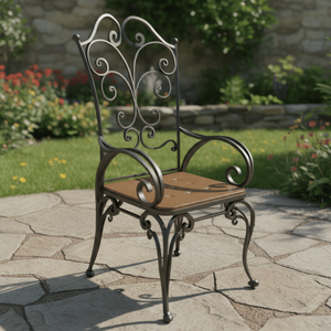 Wholesale Classic Traditional Design Cast Iron Dining Set Metal Coffee Table for Apartment Courtyard Use From Vietnam - Product Image 3