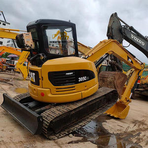 Mini-excavatrice CAT 305CR, excavatrice compacte à chenilles hydrauliques pour la construction routière, les travaux de terrassement et les projets miniers OEM - Product Image 1