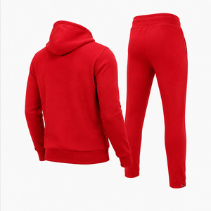 Conjunto Deportivo Informal para Hombre, Sudadera con Capucha de Forro Polar y Pantalones Deportivos Ajustados, Cómodo Chándal para Correr al Aire Libre - Product Image 2