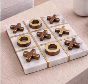 Juego de Mesa Tic Tac Toe de Madera Sólida Premium, Clásico Juego de Estrategia, Decorativo - Product Image 3