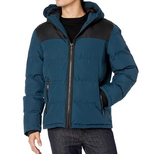 Comfortable Durable Men Puffer <b>Winter</b> Hooded <b>Jackets</b> Front Stand Collar Streetwear Men Puffer <b>Jacket</b> Blue Color Bubble <b>Jackets</b> - Product Image 5
