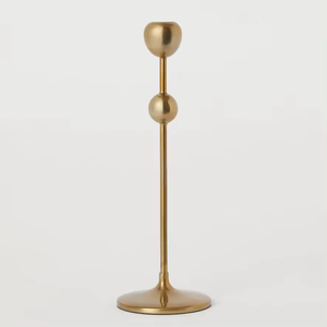 Support de bougie conique en métal doré style nordique, chandelier élancé à tête unique, centre de table pour salle à manger, mariage, décoration intérieure - Product Image 2
