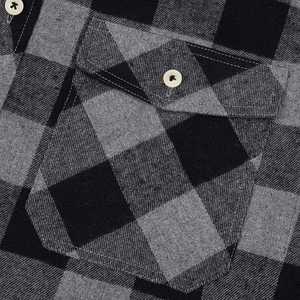 Chemise en flanelle classique pour homme, tendance et de qualité supérieure, 100% coton, respirante, infroissable, à carreaux, manches longues, boutonnée - Product Image 4