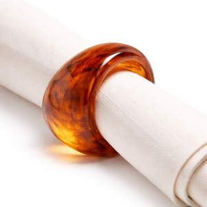 Anillo para Servilletas de Resina Ámbar, Elegante y Moderno, Juego de 6 Piezas para Mesa de Comedor, Accesorio Único para Decoración del Hogar, Recién Llegado - Product Image 4