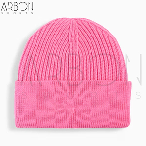 Bon vendeur avec le meilleur prix, design le plus récent, style unique avec impression de logo personnalisé, bonnets unisexes décontractés en tissu uni rose, fabriqués sur mesure - Product Image 2