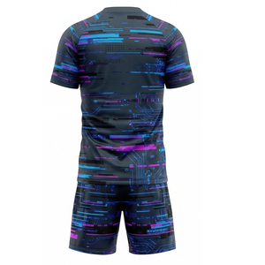 Ensemble d'entraînement de football moderne, maillot et short, vêtements de sport, uniforme d'équipe de football, respirant, MALUZA INDUSTRIES - Product Image 3