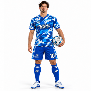 Maillots de football personnalisés à manches courtes, respirants et à séchage rapide, avec votre propre logo – Vente en gros d'uniformes de football très demandés - Product Image 3