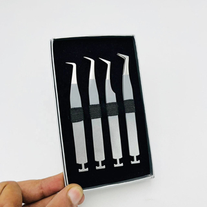 Pinzas de Precisión para Pestañas, Color Marrón, 70 Grados, para Colocación y Extracción de Pestañas Postizas, Diseño Ergonómico Antideslizante, Agarre Personalizado - Product Image 6