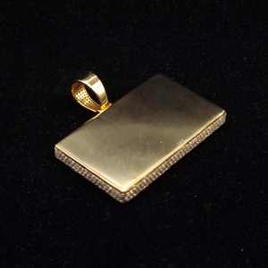 จี้เพชรโมอิสซาไนต์ VVS เงินแท้ 925 สำหรับผู้ชาย พร้อมจี้ตัวอักษรและตัวเลขแบบกำหนดเอง สไตล์ฮิปฮอป - Product Image 3