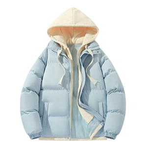Unisex <b>Puffer</b> Zip <b>Jackets</b> for Men Custom Designs Logos Hooded Oversized Outdoor Sports Winter Wear at Cheap Price - Product Image 1