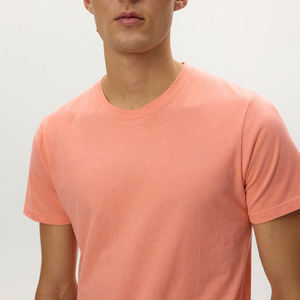 T-shirt col rond tendance pour homme en coton French Terry, streetwear, manches courtes, fitness, t-shirts personnalisés, coupe ajustée pour homme - Product Image 3