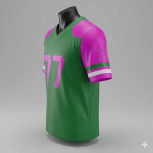 Jersey de Fútbol Americano Personalizado Sublimado, de Manga Corta, con Patrón Sólido, Tallas Grandes, Nombre y Número del Equipo, para Hombre, Superventas - Product Image 2