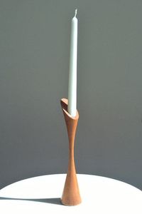 Porte-bougie en bois massif artistique pour la décoration de la maison et du bureau, porte-bougie en bois sculpté à la main, artisanat décoratif traditionnel - Product Image 5
