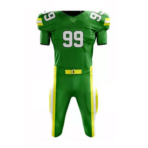 Service OEM d'uniformes de football américain personnalisés, haute qualité, logo personnalisé, bleu, rouge, blanc, impression par transfert thermique, respirant - Product Image 1