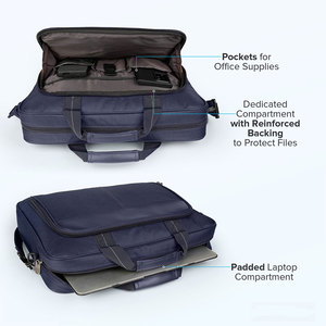 Latest Trending Style <b>Men</b> Women Laptop <b>Bags</b> Multiple Storage Inner Pockets Polyester Material Lightweight Waterproof Laptop <b>Bag</b> - Product Image 3