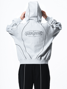 Blouson zippé intégral pour homme en polyester et coton, style streetwear décontracté, avec capuche intégrale et cache-visage moderne - Product Image 2