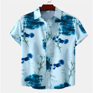 Nueva Camisa de Manga Corta con Estampado Hawaiano para Hombre, Camiseta Moderna de Talla Europea y Americana, con Botones, de Poliéster Estampado - Product Image 5