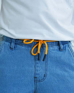 Pantalon cargo en velours côtelé imperméable pour homme, coupe large, taille élastique et design léger - Product Image 2