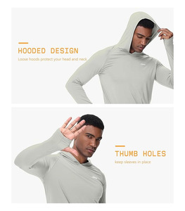 Sweat à capuche pour homme en molleton 100% coton - Léger et respirant pour les entraînements et les activités de plein air - Product Image 4