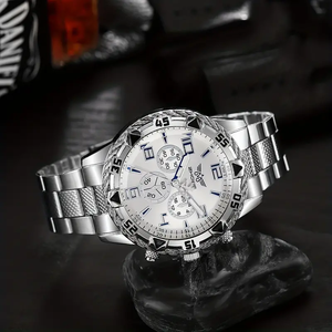 นาฬิกาข้อมือผู้ชายหรูหรา NW1472 หน้าปัดใหญ่ ดีไซน์ธุรกิจ ระบบควอตซ์ Montre Homme - Product Image 6
