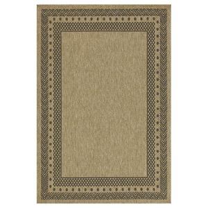Earth GC_NTL1006 Indoor/Outdoor Area <b>Rug</b> 7 Ft. 10 In. X 10 Ft. 3 In. Jute/<b>Black</b> 10 In. 3 In. - Product Image 2