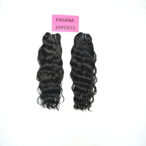 Extensions à clipser en cheveux humains vierges Remy indiens, double tirage, coupe droite, ondulation naturelle, 100g, pleine densité, qualité supérieure - Product Image 4