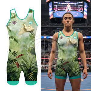 Custom Logo Sublimation Wrestling Singlet Body Wear <b>Bodysuit</b> Wrestling Singlets <b>Men</b> Women Wrestling Singlet - Product Image 3