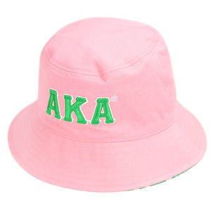 Chapeau Bob Rose AKA avec Logo Brodé – Chapeau de Pêcheur Décontracté d'Été pour Femme – Accessoire de Mode Extérieur Élégant - Product Image 1