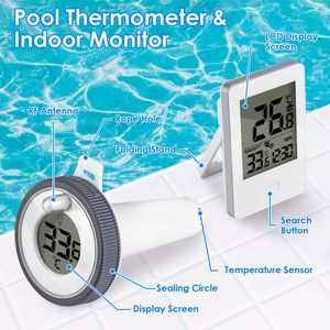 Termometro Galleggiante Wireless per Piscina con Display Digitale Facile da Leggere, Impermeabile IP68, Monitoraggio Interno, Raggio di Trasmissione 60 Metri - Product Image 3