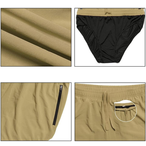 Shorts de jogging pour hommes de qualité supérieure, respirants, taille mi-haute élastique, longueur genou, pour la gym et l'entraînement - Product Image 6