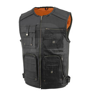 Chaleco de Cuero Genuino para Hombre, Resistente al Viento, de Alta Calidad, Ecológico y a la Moda, Superventas de Invierno - Product Image 4