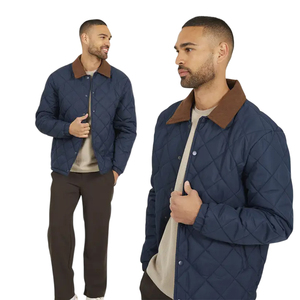 Hot Sale Men's Quilted Puffer <b>Jacket</b> Men Outdoor Clothing <b>Padded</b> Winter Coat Fashion Streetwear Custom Printing Private Label - Product Image 5