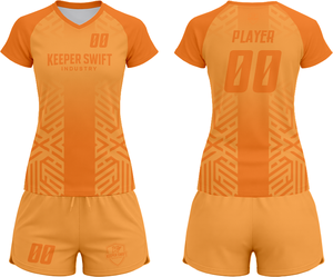 Tenue de volley-ball SpikeStorm Pro AeroSpike Elite, kit de volley-ball ThunderHit Premium, 100 % polyester, impression par sublimation intégrale - Product Image 1