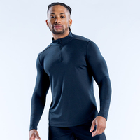 T-shirts de compression sportifs pour hommes – Soutien musculaire haute élasticité, séchage rapide, écologiques, respirants, col montant – Les meilleurs pour la gym