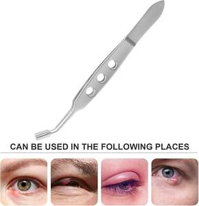 Pinzas Expresoras de Glándulas de Meibomio para Ojo Seco, Puntas Suaves en Forma de Paleta, Instrumento Oftalmológico de Precisión, Aprobado por CE e ISO - Product Image 3
