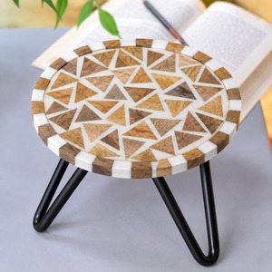 New Design Wooden And Iron <b>Cake</b> <b>Stand</b> With Heavy Duty Construction For Wedding Dessert And Party Presentation - Product Image 3
