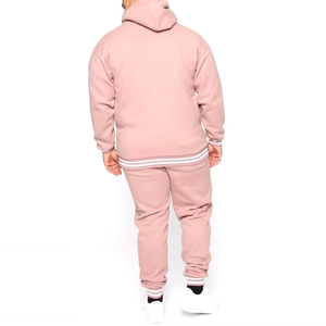 Men's Casual XL 100% Cotton Fleece Sweatsuit Wholesale Hoodie <b>Sweatpants</b> <b>Set</b> with Custom Logo Blank Jogger Tracksuits Plus Size - Product Image 2