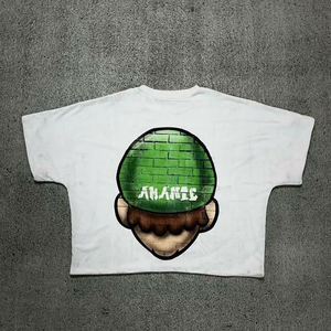 เสื้อยืดผู้ชายไซส์ใหญ่ คุณภาพสูง ขายส่ง ผลิตจากผ้าฝ้าย 100% ระบายอากาศได้ดี เป็นมิตรกับสิ่งแวดล้อม แห้งเร็ว รับสกรีนลายกราฟิกตามสั่ง - Product Image 5