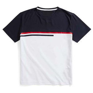Camisetas de Cuello Redondo para Hombre, OEM, Personalizadas, Tallas Grandes, Estilo Urbano, Tejidas, 100% Algodón, Transpirables, Ecológicas, Antiencogimiento - Product Image 1