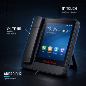 สำหรับ SC-9080-4GT โทรศัพท์ไร้สายแบบตั้งโต๊ะขนาด 8 นิ้ว รองรับ 4G พร้อมหน้าจอสัมผัสแบบ Capacitive ระบบ Android ความละเอียด 800x1280 รองรับ HD Voice SMS สีเทา รับประกัน 1 ปี - Product Image 1