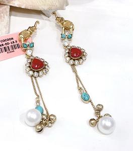 Pendientes Elegantes de Latón Chapado en Oro de Alta Calidad, con un Toque Brillante y Moderno, para Mujer, Ideales para Fiestas y Eventos Nocturnos - Product Image 3
