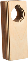 Porte-clés rectangulaires en bois pour la décoration de Pâques à la maison, au bureau et à l'hôtel, décoration murale écologique, bricolage