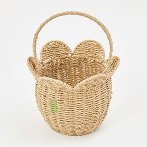 Cesta de Playa de Verano, Cesta de Almacenamiento Tejida a Mano en Forma de Arco con Tapa – Alta Calidad, Nuevo Diseño, Hecho en Vietnam - Product Image 1