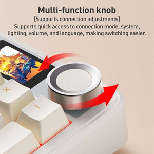 Oferta Relámpago: Teclado Mecánico AULA F108 Pro de 108 Teclas, Cableado, Inalámbrico 2.4G o con Tres Modos, RGB Personalizable, para Juegos y Oficina - Product Image 5