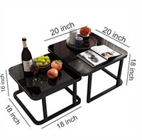 Table d'appoint robuste en métal et marbre, style traditionnel, pour intérieur, coins repas, salons, espaces de travail professionnels, placement de boissons