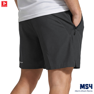Pantalones Cortos Bermuda para Hombre JUST PLAY MS4, de Secado Rápido, Cintura Elástica, con Bolsillos, Estilo Deportivo, Corte Medio, Negro, Azul Marino, Gris, Tallas M, L, XL, XXL - Product Image 3