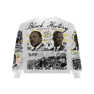 <b>Black</b> History <b>Men's</b> Short Sleeve <b>Turtleneck</b> T-Shirt 100% Cotton Formal Silk Screen Printed Design Anti-Pilling Eco-Friendly - Product Image 1